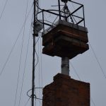 30 méteres daruval kezdték meg a kéménybontást a művelődési házon Kiskunmajsán 5